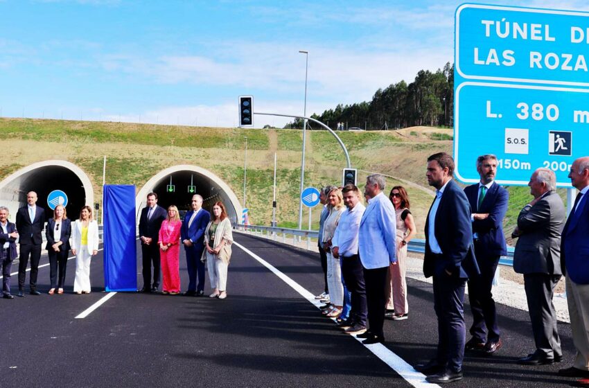 El ministro Óscar Puente inaugura el nuevo nudo de Torrelavega