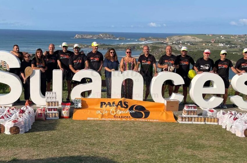 La Asociación de Palas Suances La Concha entrega tonelada y media de alimentos en su segunda donación solidaria