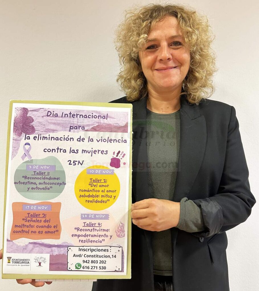 Patricia Portilla anuncia la apertura del plazo de inscripción para los talleres del 25N en Espacio Mujeres