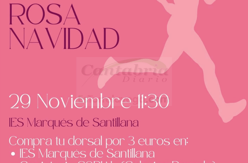  Torrelavega acoge la 1ª Marcha Solidaria Rosa Navidad este sábado